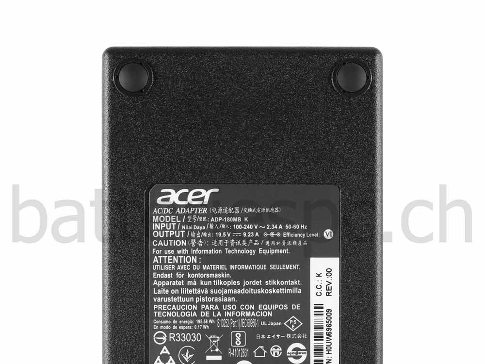 180W Acer Predator G9000-757W AC Adaptateur Chargeur