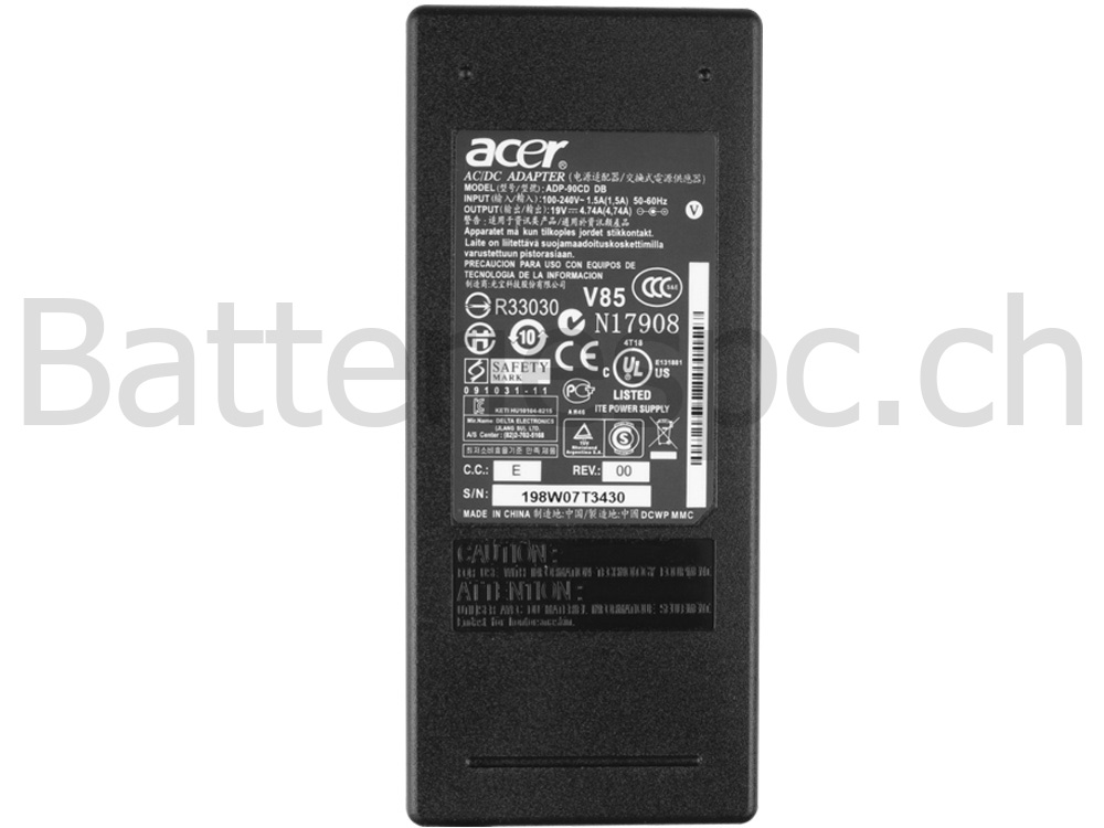 Adaptateur Chargeur Original Acer Aspire AZ3-715-UR51 90W