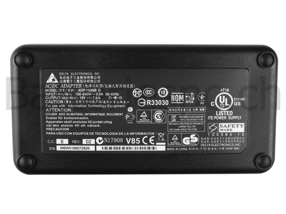 150W Acer Aspire 1510 1511 1512 1513 1514 Adaptateur Chargeur