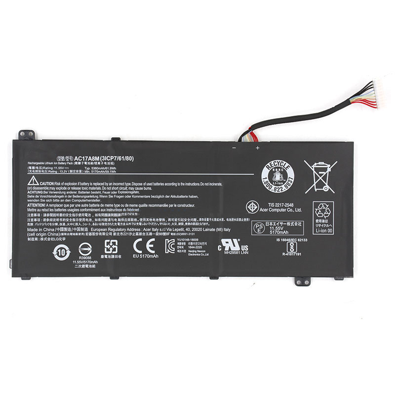 61.9Wh Batterie Acer SP314-52-58AR