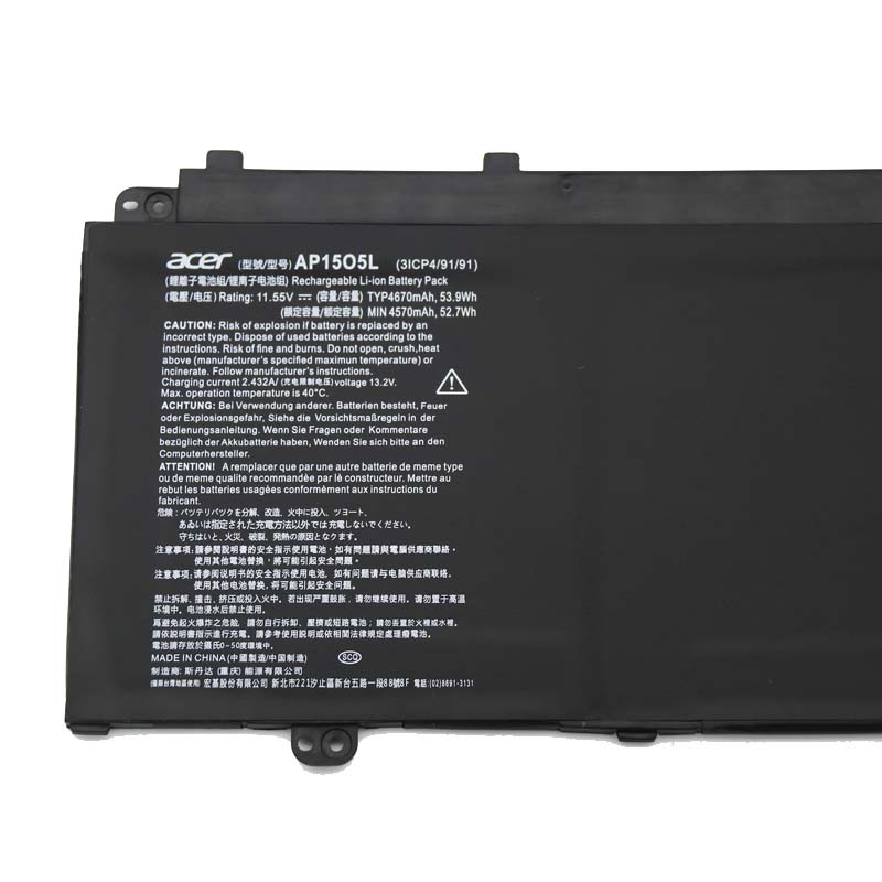 4670mAh 53.9Wh Batterie Acer Aspire S5-371-53NX