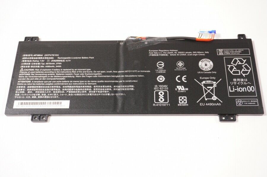 37Wh Batterie Acer 2ICP4/80/104 AP16K5I KT.00204.006 AP16K4J