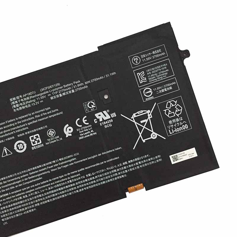 31.9Wh Batterie Acer AP18D7J