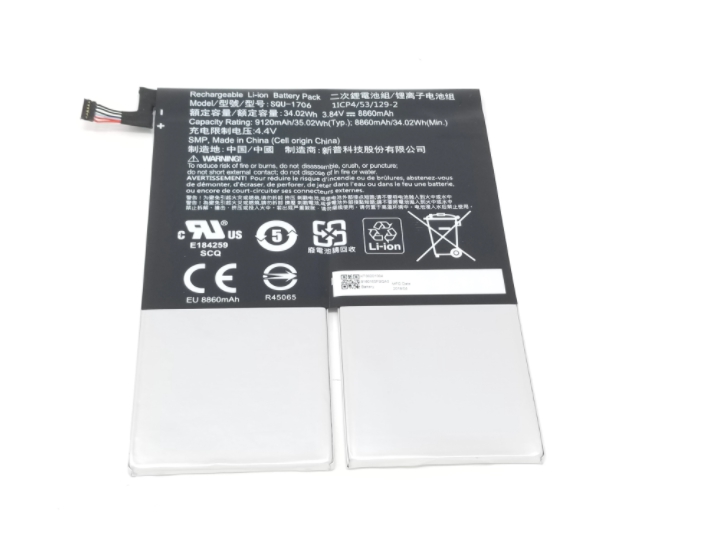 8860mAh 34.02Wh Batterie Acer Chromebook Tab 10 D651N-K9WT