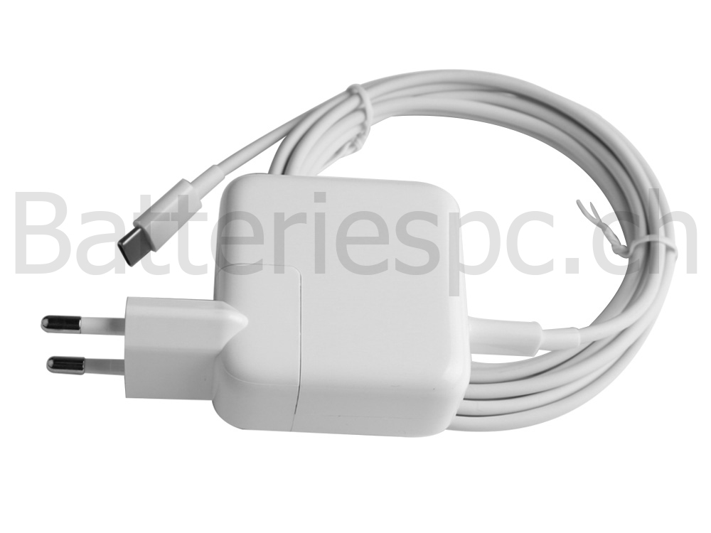 30W Adaptateur Chargeur pour Apple MacBook Retina 12 début 2015 + Cable