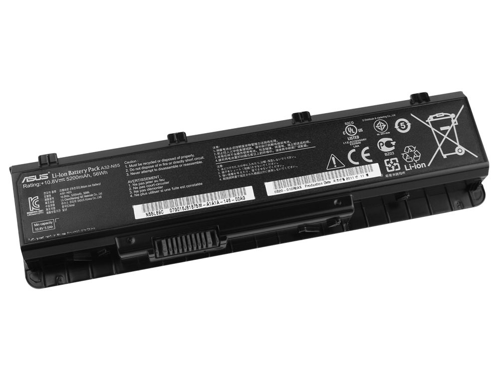 5200mAh Batterie pour Asus 07G016J01875 70-N5F1B1000Z N45 N45E N45S