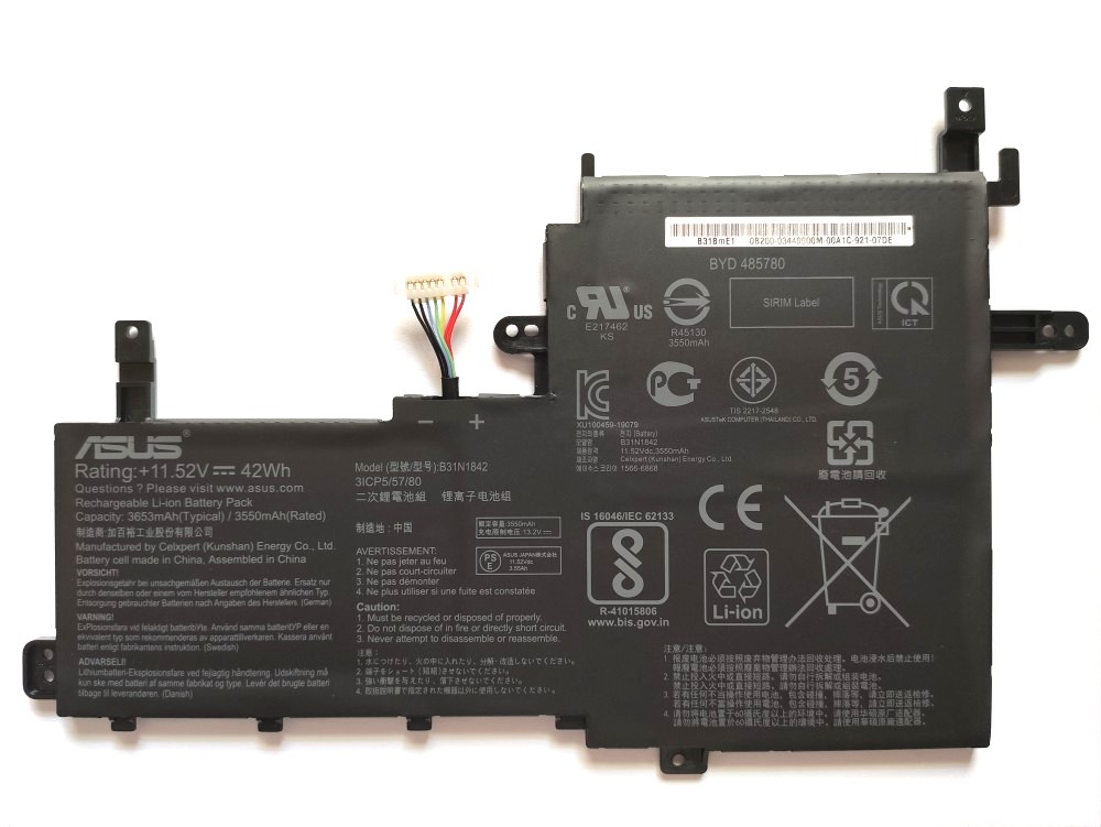 3645mAh 42Wh Batterie Asus S531FA-BQ023T