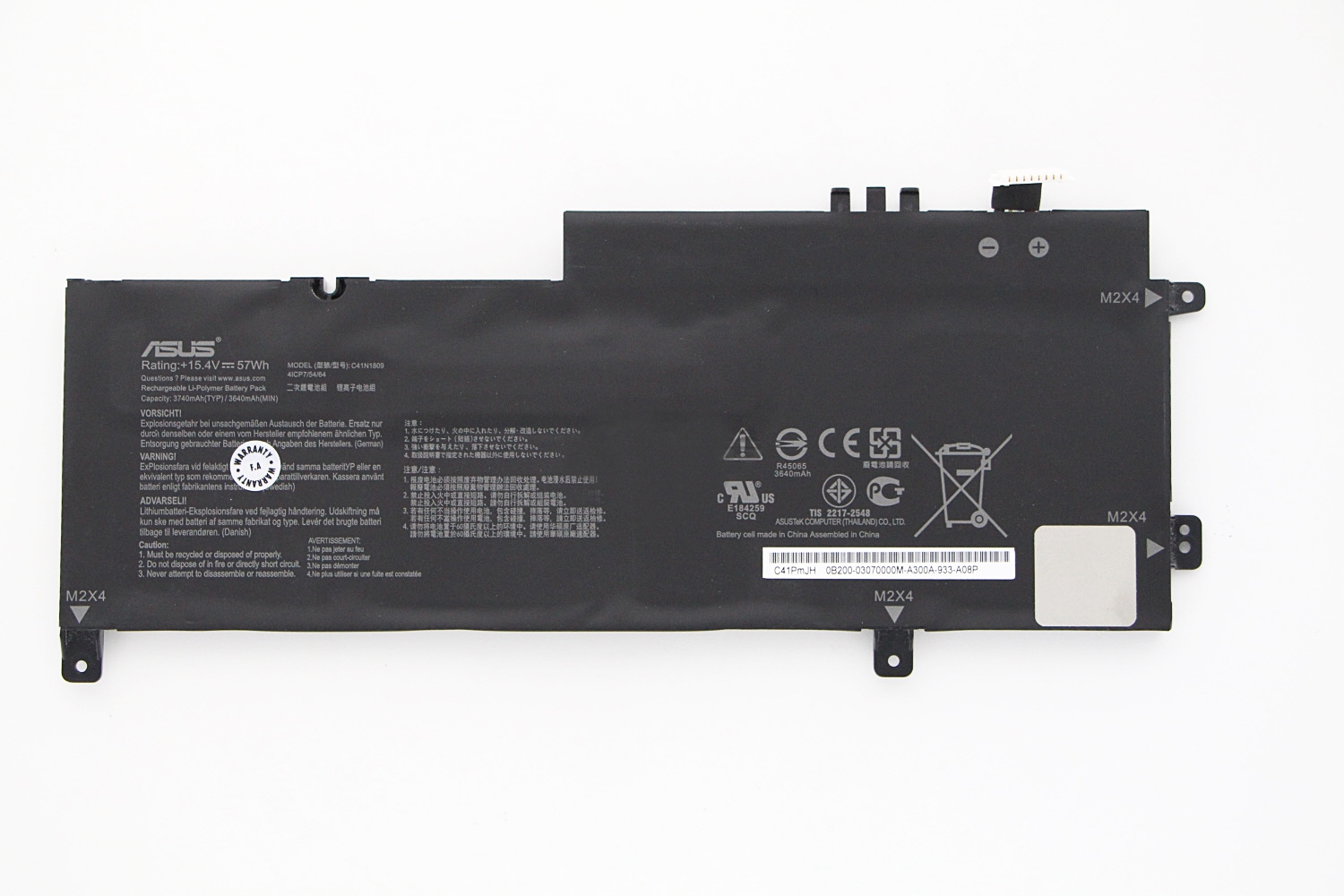 3740mAh 57Wh Batterie Asus UX562FD-A1061TS