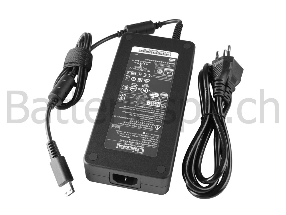 Original 20V 14A 280W Square MSI GE66 Raider 10SF-004CA AC Adaptateur Chargeur