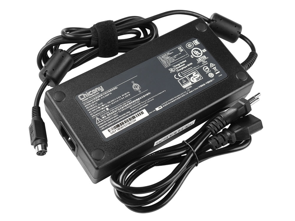 230W AC Adaptateur Chargeur Clevo 43-D90F0-020