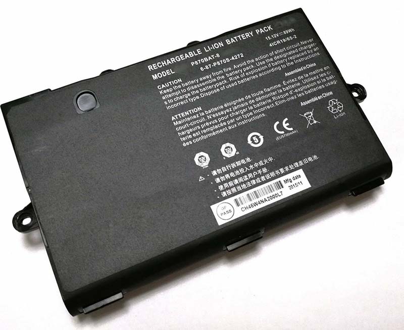 Original 6000mAh 89Wh Batterie Clevo 6-87-P870S-4271