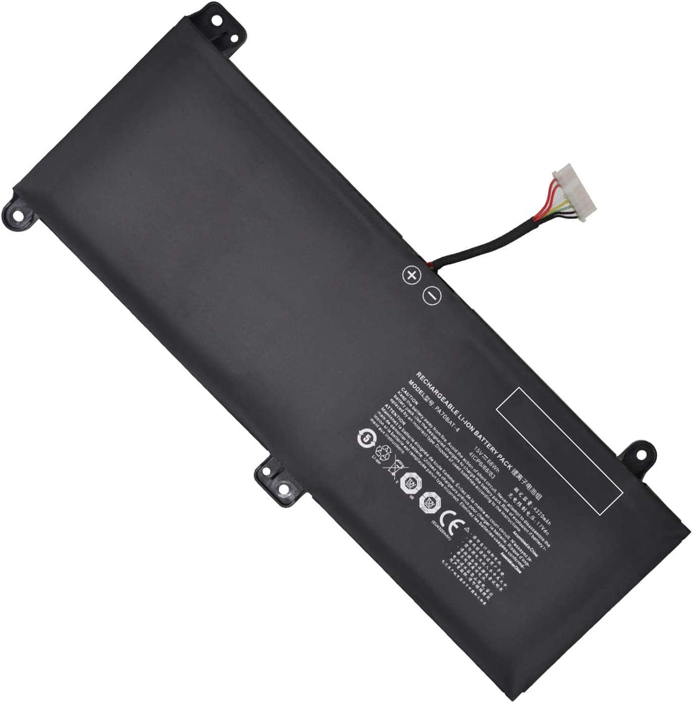 Original 4320mAh 66Wh Batterie Clevo 4ICP6/66/83