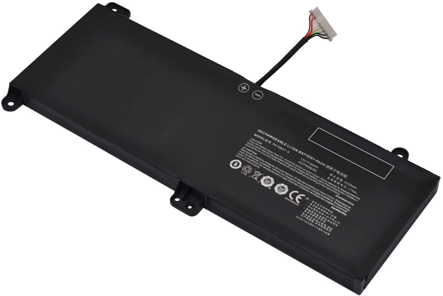 Original 4320mAh 66Wh Batterie Clevo 6-87-PA70S-62B01