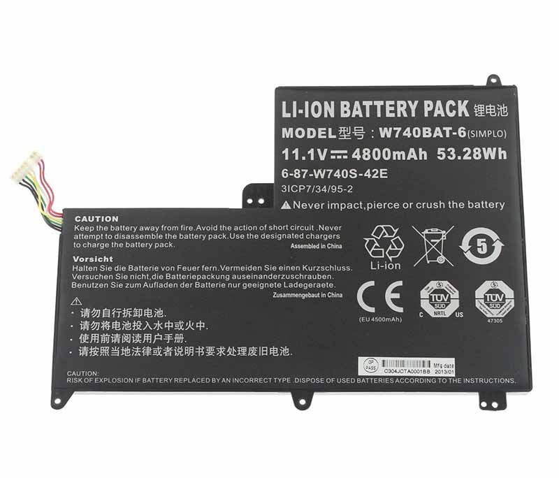 Original 4800mAh 53.28Wh Batterie Clevo 3ICP7/34/95-2