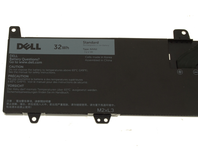 Original 32Wh Dell 00JV6J Batterie