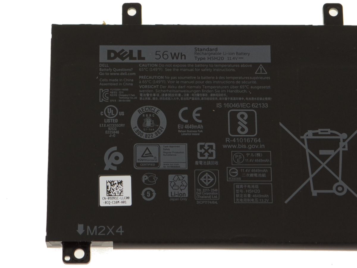 56Whr Original Batterie Dell XPS 15 7590-5756