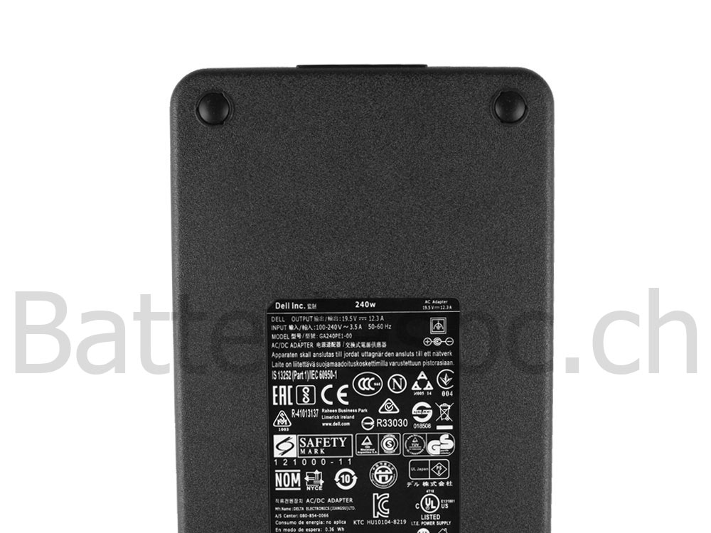 240W Original AC Adaptateur Chargeur pour Dell ALIENWARE M17x R5 i7-4900MQ