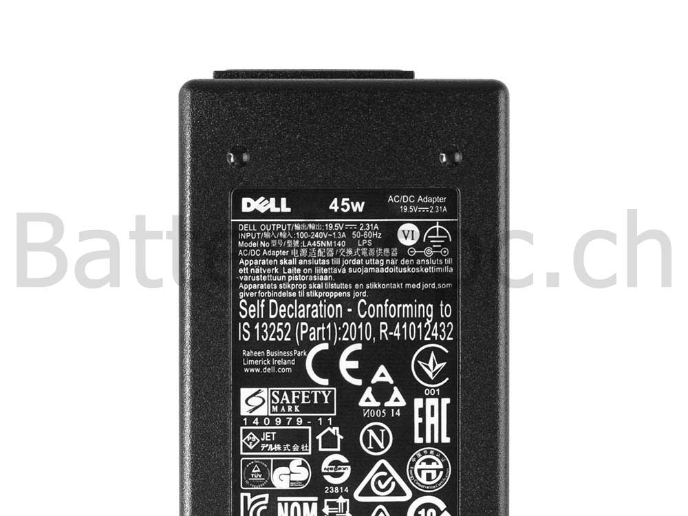 45W Dell Inspiron 11 3168 P25T Original AC Adaptateur Chargeur