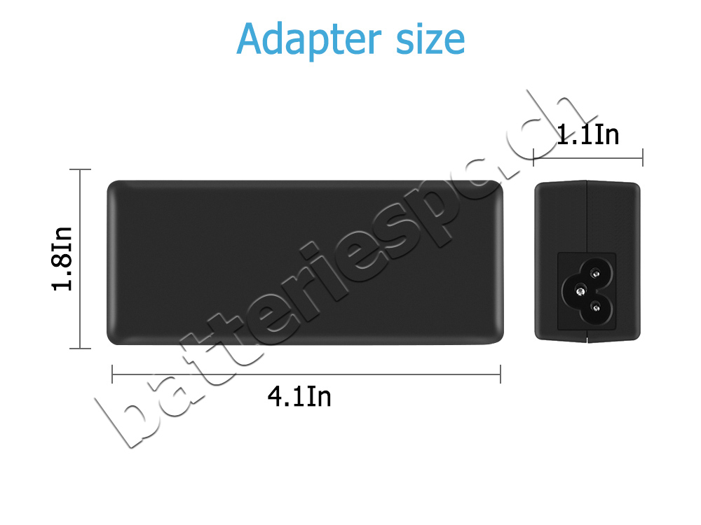 65W Original AC Adaptateur Chargeur Dell Inspiron 5491 2-in-1