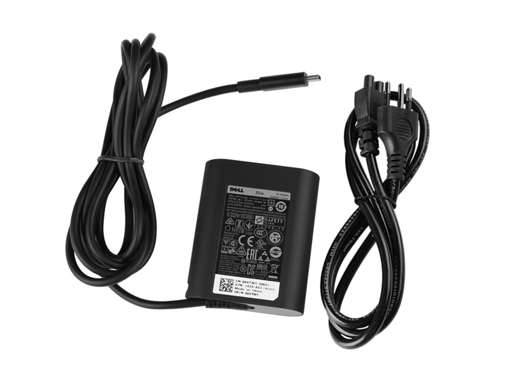 30W USB-C Adaptateur Chargeur pour Dell Latitude 5175 T04E 7275 T02H