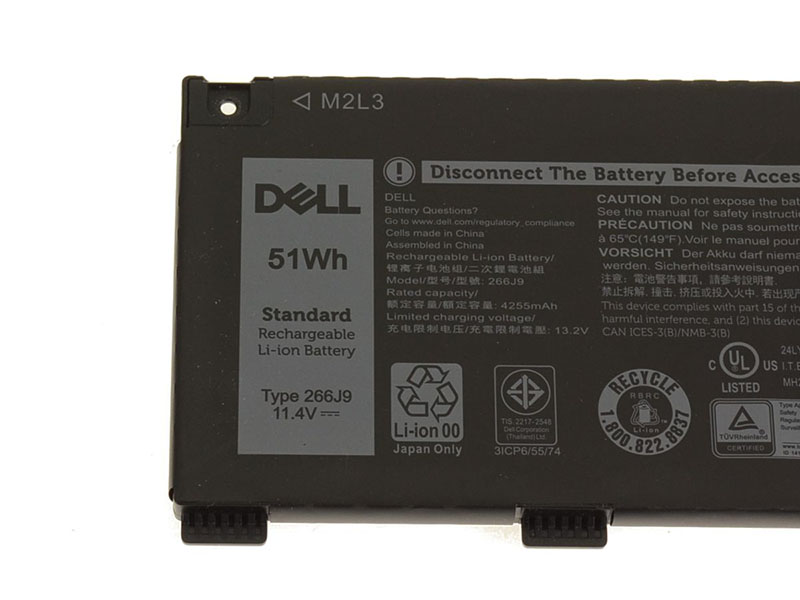 4255mAh 51Wh Batterie Dell Ins 15PR-1762BL