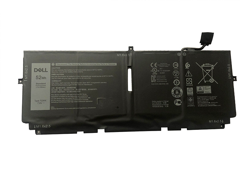 6500mAh 52Wh Batterie Dell 2XXFW