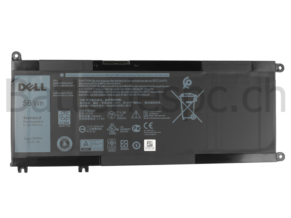 56Wh Original Batterie Dell Inspiron 17 7773 P30E001