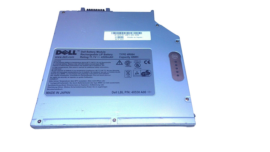 Original 4320mAh 48Wh Media Bay Batterie Dell Inspiron 500m 510m 600m