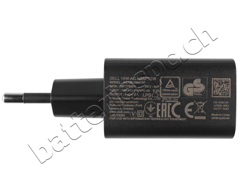 10W Original AC Adaptateur Chargeur pour Dell Venue 10 Pro 5055