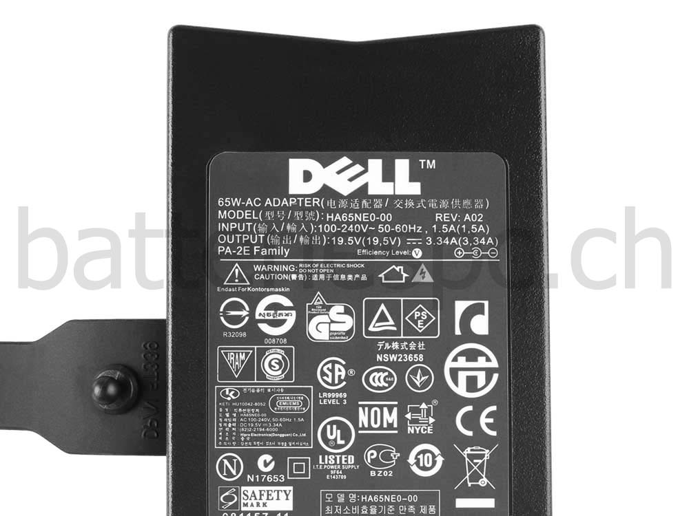 65W Dell Latitude 5414 P46G Original AC Adaptateur Chargeur