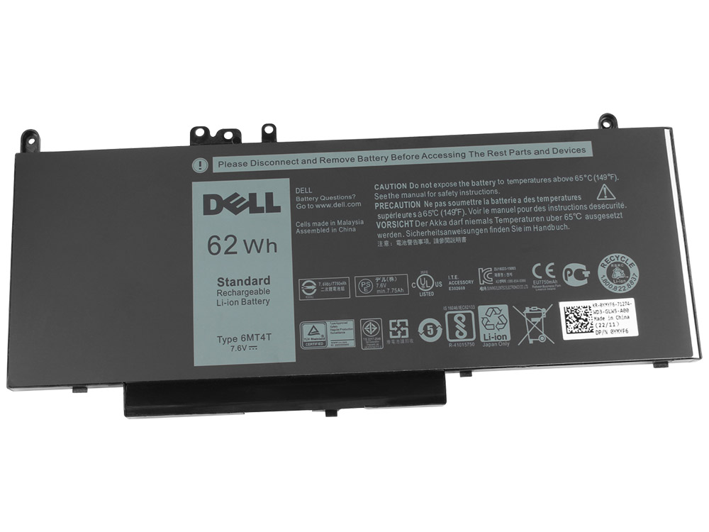 Original 62Wh Batterie Dell 6MT4T 06MT4T 7V69Y