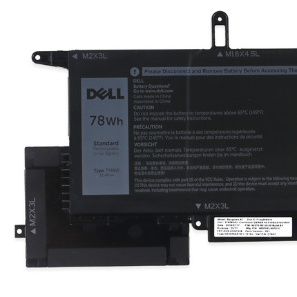 Original 6500mAh 78Wh Batterie Dell Latitude 7400 2-in-1 P110G001