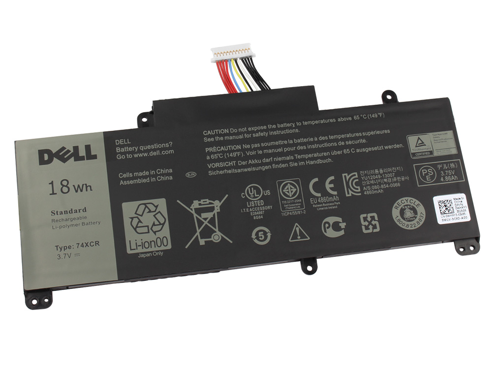 18Wh Original Batterie Dell 074XCR 74XCR