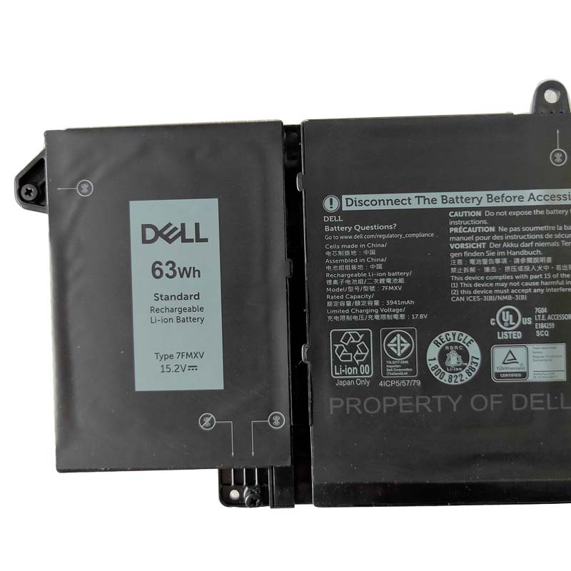 Original 4145mAh 63Wh Dell 7FMXV Batterie