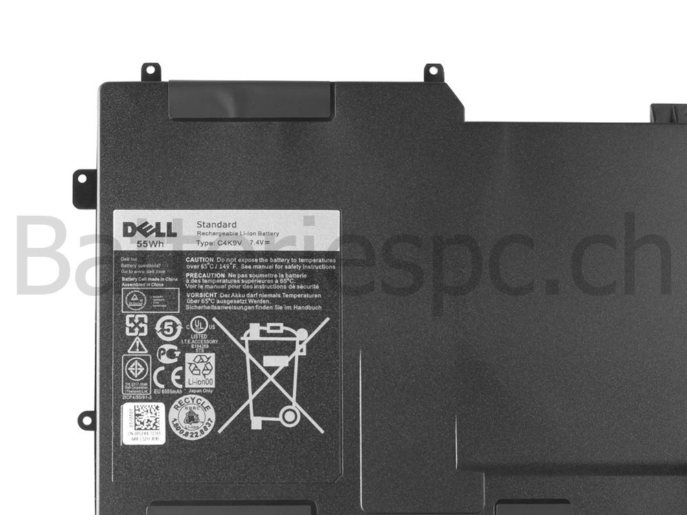 Original 55Wh 6-Cellules Batterie Dell XPS 12 9Q33