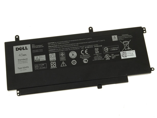 Original 43Wh Dell D2VF9 Batterie