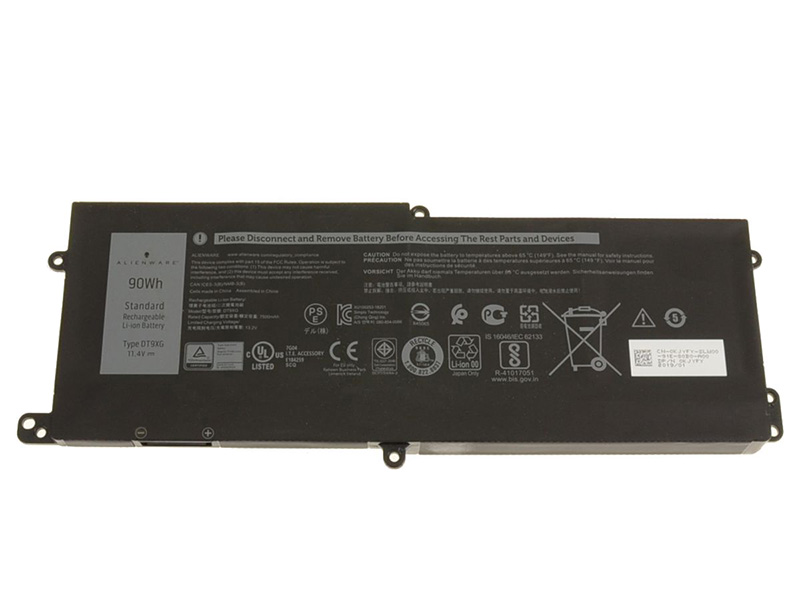 7890mAh 90Wh Batterie Dell DT9XG