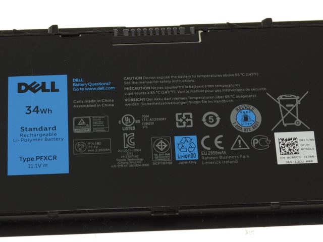 Original 34Wh Batterie pour Dell T19VW 451-BBFT Latitude 14 7000