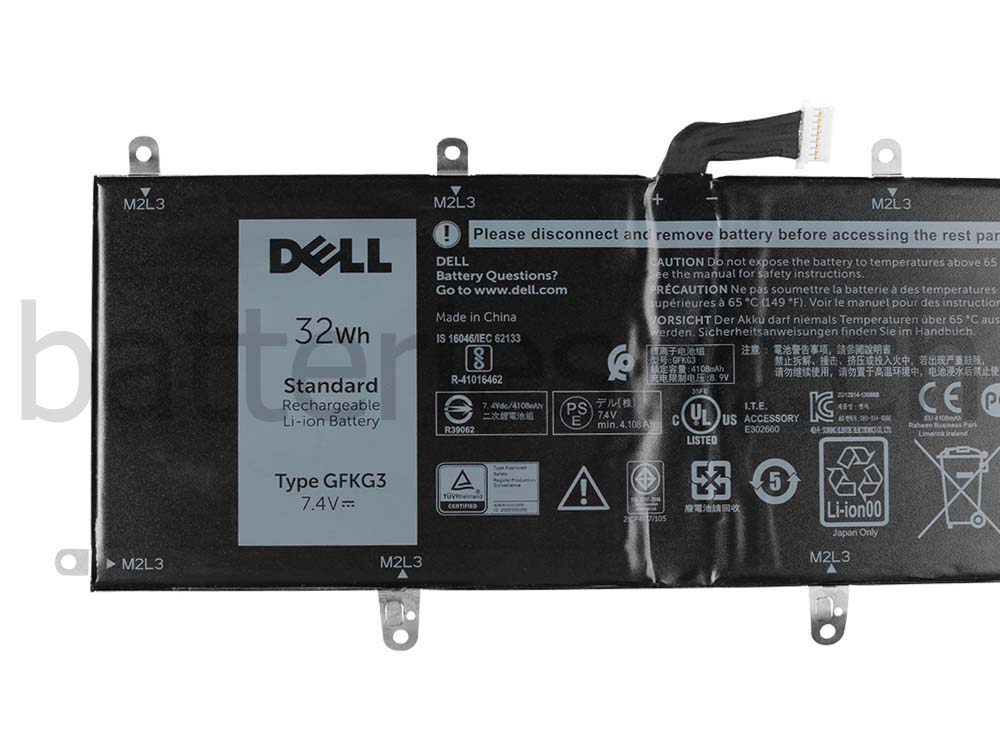 Original 32Wh Batterie Dell GFKG3 0GFKG3 WH96V VN25R