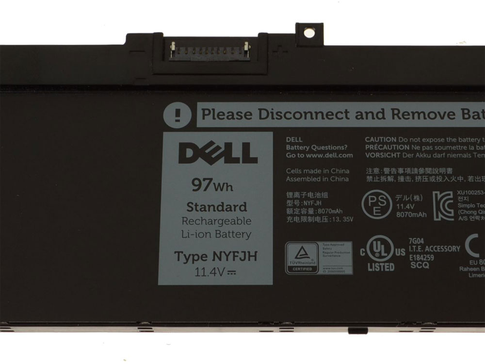 Original 97Wh 6-Cellules Batterie Dell Precision 7530-X59YX