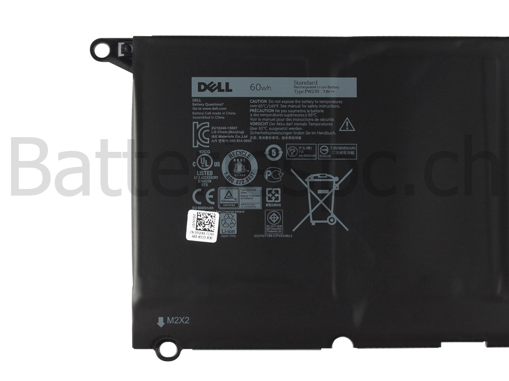 Original 60Wh 4-Cellules Batterie Dell XPS 13 9360-3691