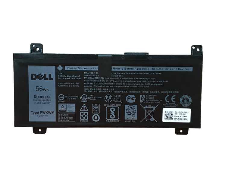 Original 56Wh Dell M6WKR Batterie