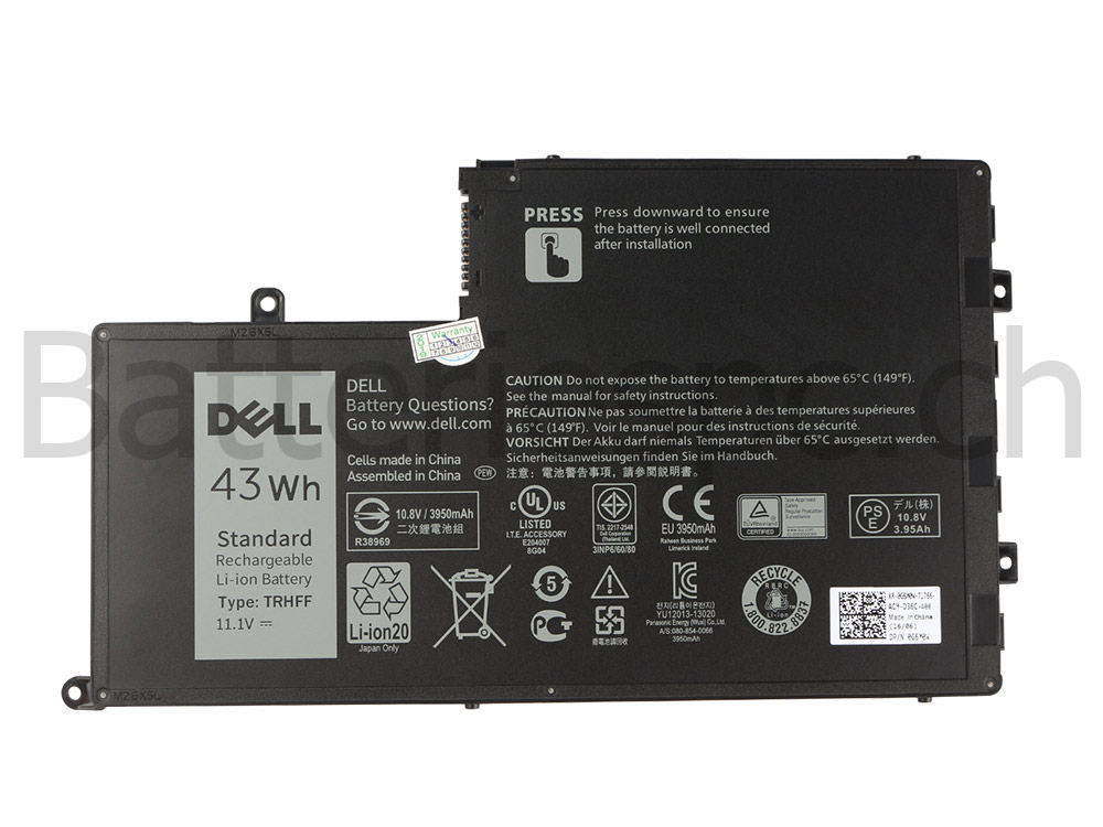 Original 43Wh Dell Inspiron 14 5447 Batterie