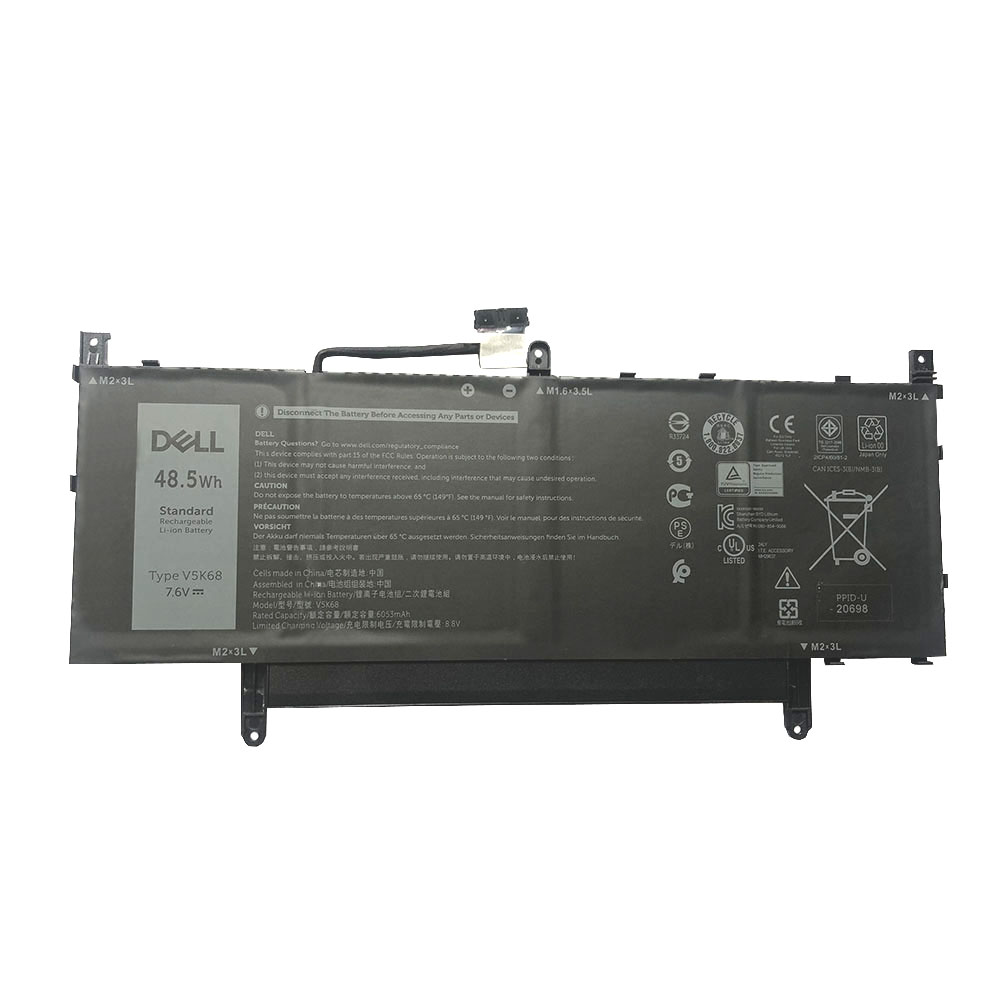 Original 6053mAh 48.5Wh Dell Latitude 9520 Batterie