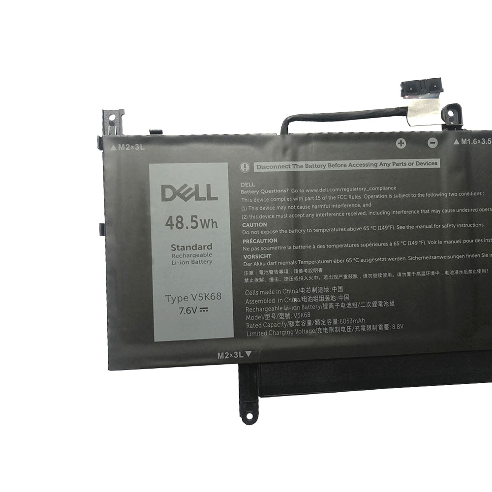 Original 6053mAh 48.5Wh Dell V5K68 Batterie