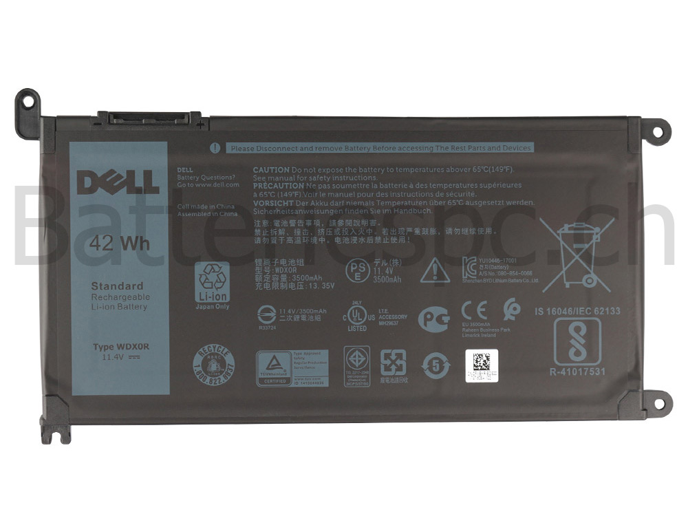 42Wh Original Batterie Dell Latitude 15 3580 P79G001