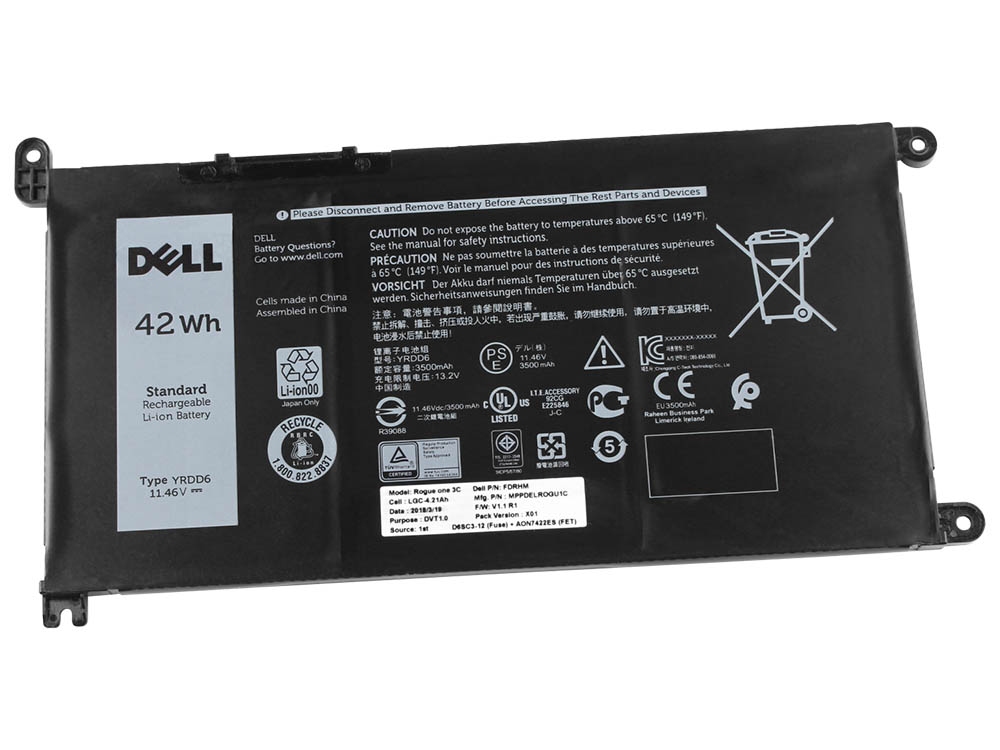 Original 3500mAh 42Wh Batterie Dell Inspiron 15 5593 P90F P90F002