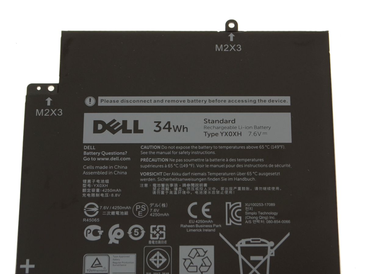 Original 4250mAh 34Wh Batterie Dell 0C668F