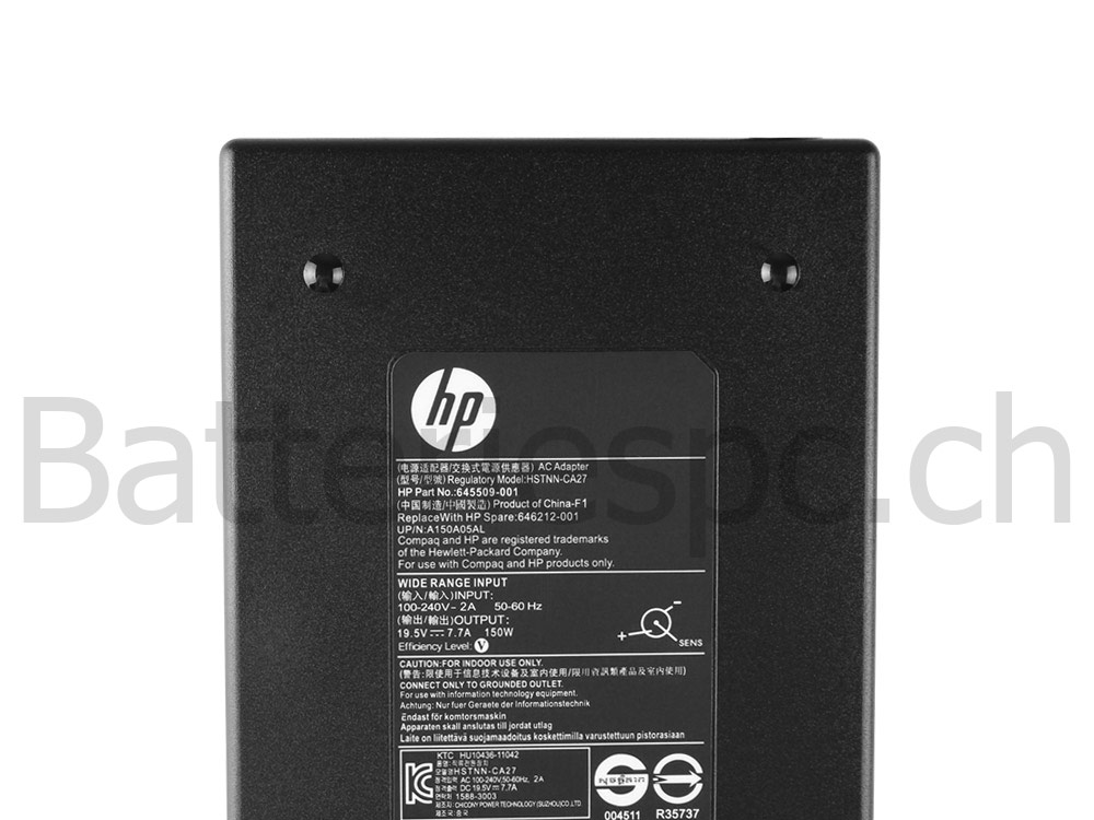 150W Original AC Adaptateur Chargeur pour HP AL192AA#ABA HSTNN-CA27