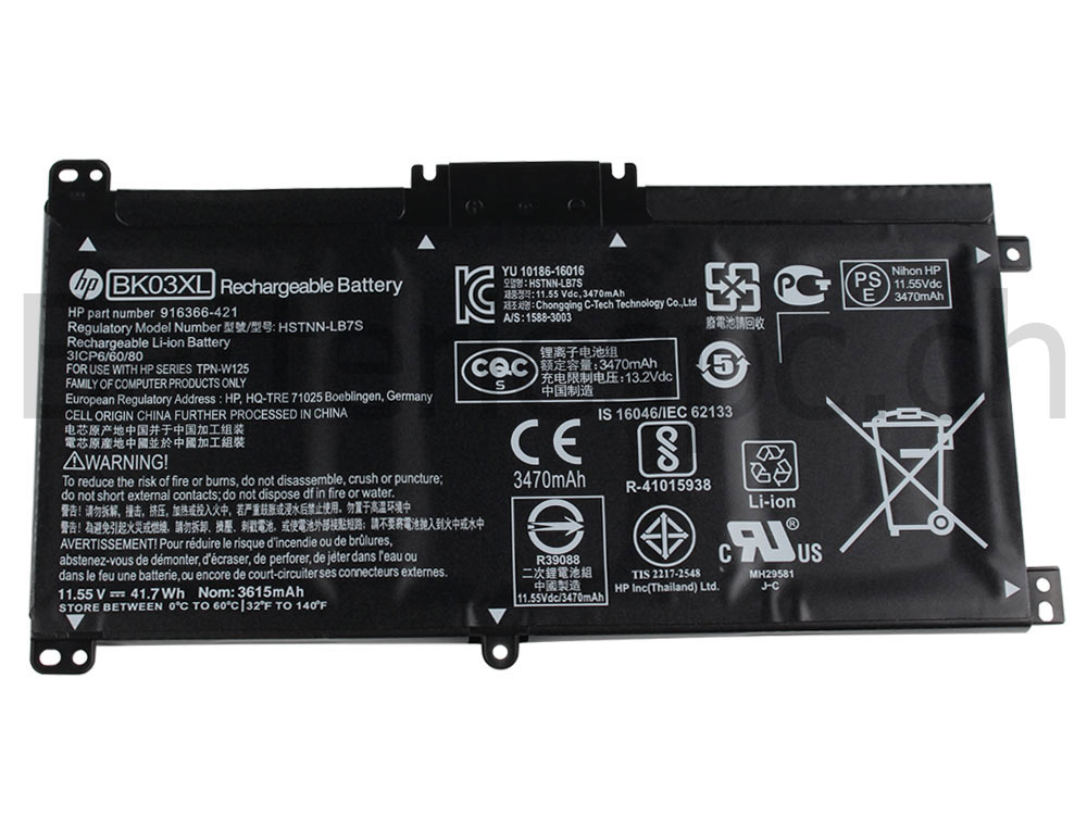 41.7Wh Original Batterie HP Pavilion 14-ba000 x360